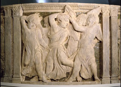 プラート大聖堂の外部説教壇からの修復後パネルNo.II、1438年 作： Donatello