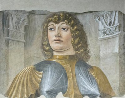 鎧を身につけた男、1487-89年頃（取り外しフレスコ画） 作： Donato Bramante