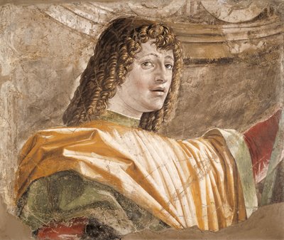 ハルバードを持つ男、1490-1492。 作： Donato Bramante
