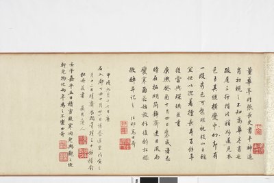 ストーンレコードのZhang Xusライティングのフリーハンドコピー 作： Dong Qichang