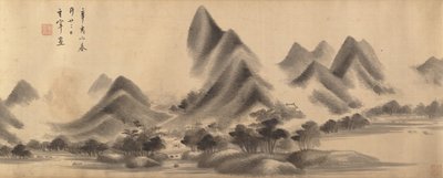 1611 年と 1612 年の米芾風山水画。 作： Dong Qichang