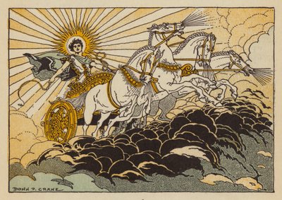 ギリシャ神話の神、ファエトン (カラー リソ) 作： Donn P. Crane