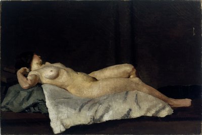 彼女の背中に横になる女性像、1912 作： Dora Carrington