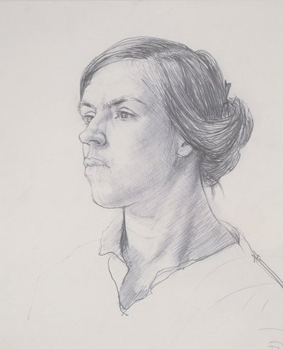 若い女性の頭、1914年頃 作： Dora Carrington