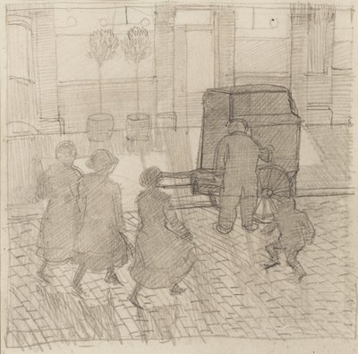 1914年頃のオルガングラインダー 作： Dora Carrington
