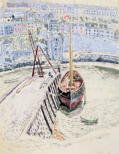 ブリックハム港の「サンパレル」、1931年頃 作： Dora Carrington