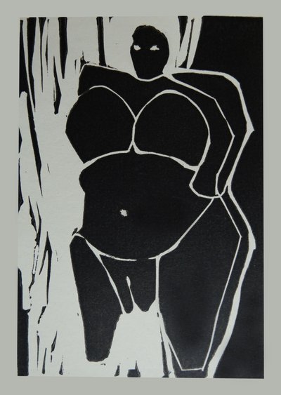 力強い女性の姿 作： Doris Schmitz