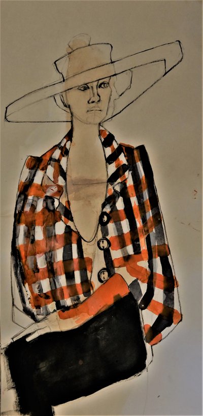 シックなチェック柄ジャケットのコーディネート 作： Doris Schmitz