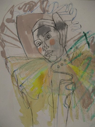 表現力豊かな女性の肖像画 作： Doris Schmitz