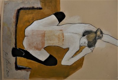 『黄金の横たわる裸婦』 作： Doris Schmitz
