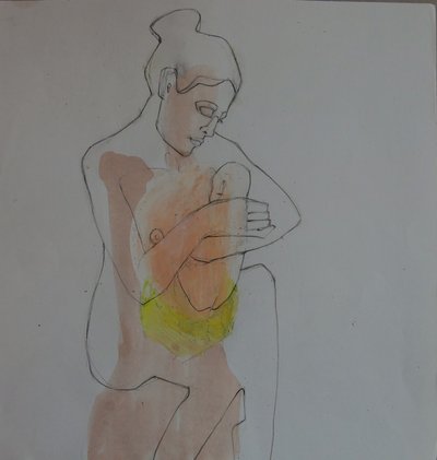 母と子の抱擁 作： Doris Schmitz