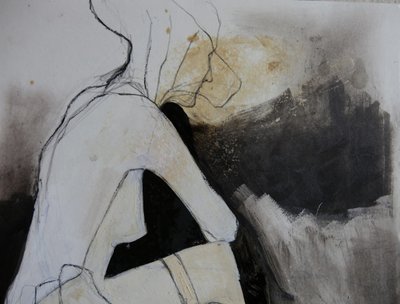 物思いにふける人物の習作 作： Doris Schmitz