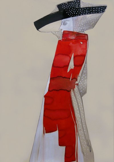 レッドハット・ファッション・フィギュア 作： Doris Schmitz