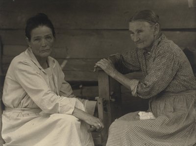 [アーミンダおばさんミンディアンダーソンカーティスと友人]、1930〜1934年（プラチナプリント） 作： Doris Ulmann