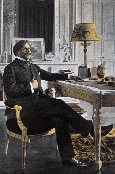 フランス人作家ポール・アダム（1862-1920）の肖像 - Paul Adam French writer - photo by Paul Francois Arnold Cardon (1858-1941) (Dornac) 作： Dornac