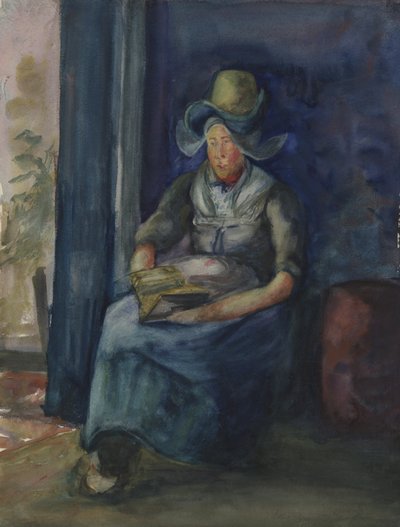 座っているオランダ人女性 作： Dorothea Adelheid Dreier