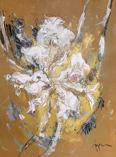 輝く白い花 作： Dorothy Fagan