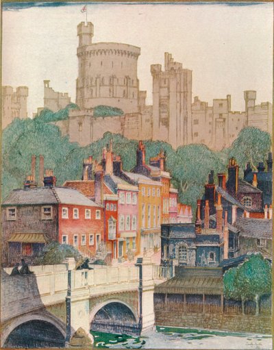 ウィンザー城、1922 年。1924 年 作： Dorothy Hutton