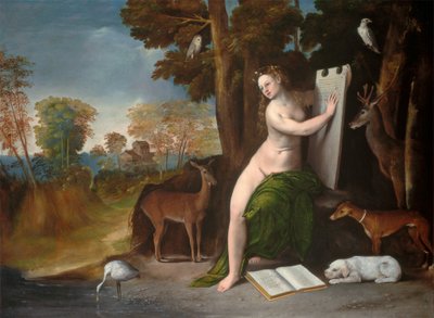 風景の中のキルケーと恋人たち 作： Dosso Dossi