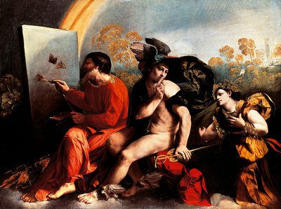 Jupiter ja taidemaalari, kirjoittanut Dosso Dossi 作： Dosso Dossi