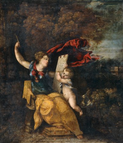 シビルと天才」、1499年～1551年 作： Dosso Dossi
