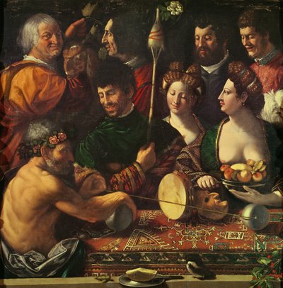 魔術またはヘラクレスの寓話、c.1535 作： Dosso Dossi