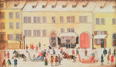 Eger 1451 f.26v ニュルンベルクの冬景色 (水彩) 作： Dr. J.C. Birckner