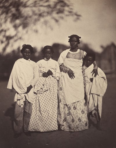 [家族グループ]、1863年。 作： Désiré Charnay
