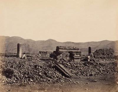 メキシコ、ミトラの第二宮殿、1860 年 2 月。 作： Désiré Charnay