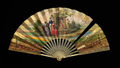 ファン、フランス、1820-30。 作： Dubois
