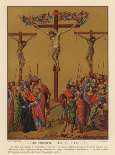 イエス・キリストの磔刑（クロモリト） 作： Duccio di Buoninsegna