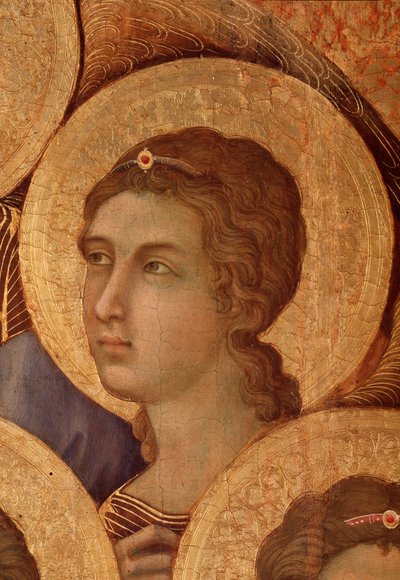 「王位に就く聖母子」のラ・マエスタ詳細 作： Duccio di Buoninsegna