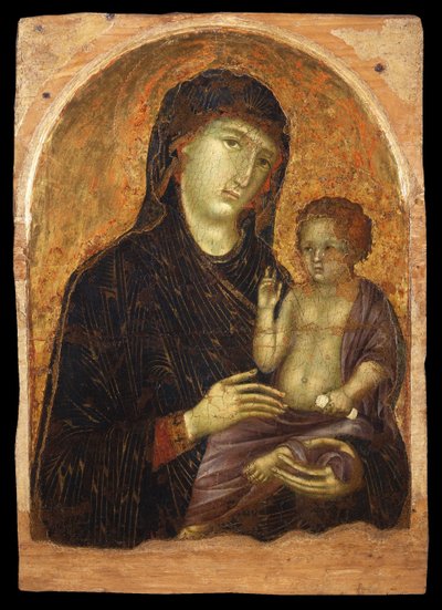 マドンナと子供、13世紀後半 作： Duccio di Buoninsegna