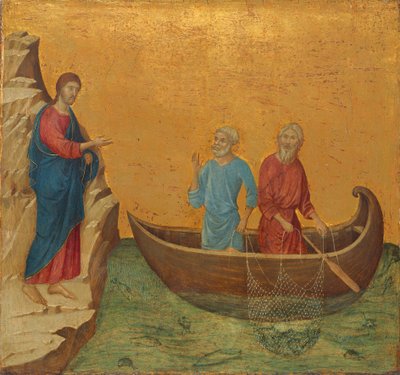 使徒ペテロとアンドリューの召し 作： Duccio di Buoninsegna