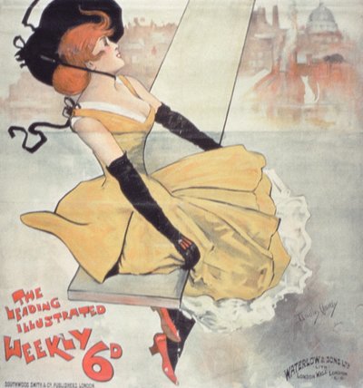 「The Leading Illustrated Weekly」の広告 作： Dudley Hardy