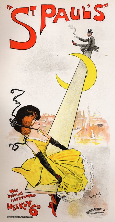 文学プレスセントポールズ・イラストレイテッド誌ダドリー・ハーディー作、イギリス、1890年頃（ポスター 作： Dudley Hardy