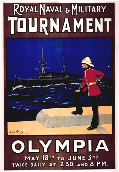 王立海軍＆軍事トーナメント、1911 作： Dudley Hardy