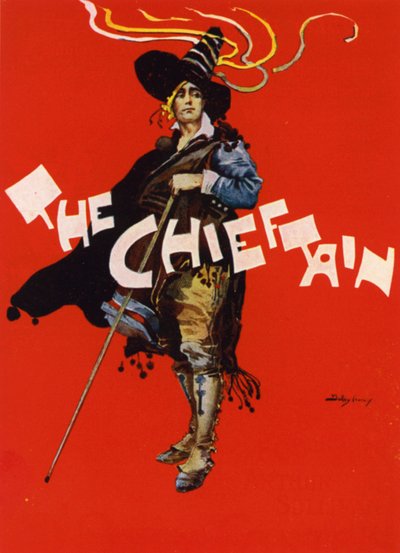 ロンドン、サボイ劇場のポスター「The Chieftain」（カラーリトグラフ版 作： Dudley Hardy