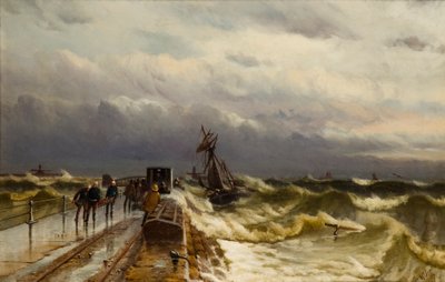 1878年11月28日、1887年のバーク「ジェイコブローテンベルク」の残骸 作： Duncan F. McLea