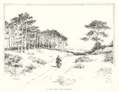 ヒンドヘッド近くの道路にて（リトグラフ） 作： Duncan Moul