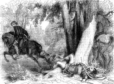 ウィリアムルーファスの死、1100年 作： Dupre