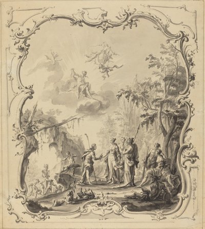 パリの審判 作： Dutch 18th Century