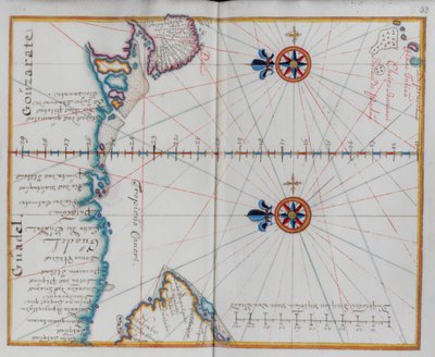 アラビア: アラビア海の地図。 作： Dutch School