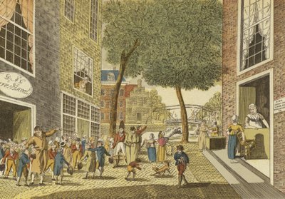 1812年に学校をやめる子供たち 作： Dutch School