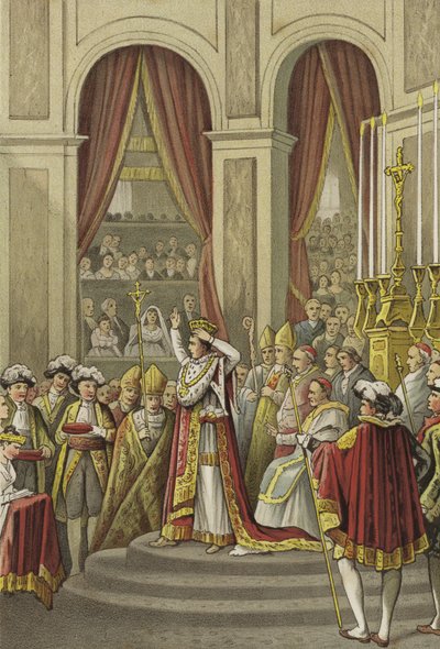 フランス皇帝としてのナポレオンの戴冠、1804 作： Dutch School