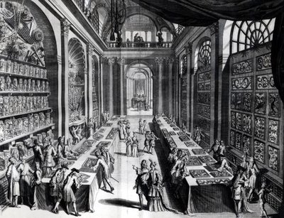 レビンビンセントの好奇心のコレクション、メルベイユドラネイチャーシアターのイラスト、1719年 作： Dutch School