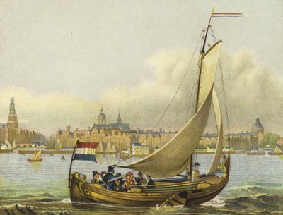 Y、オランダ、19世紀の遊覧船 作： Dutch School