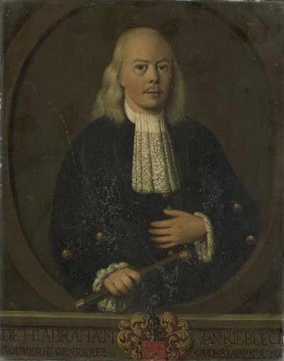 アブラハム・ファン・リーベックの肖像 作： Dutch School
