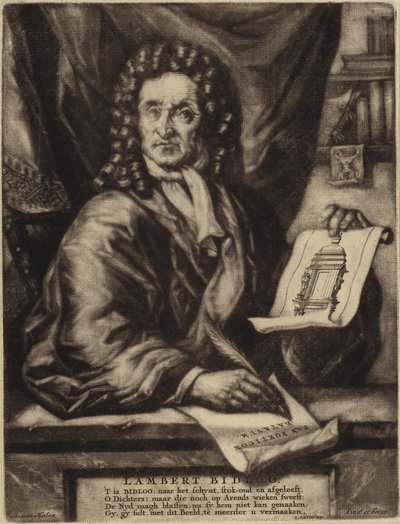 Lambert Bidlooの肖像 作： Dutch School