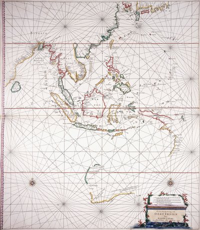 インド海東の海図」 作： Dutch School